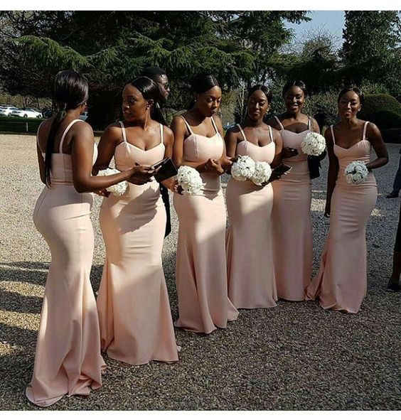 nude bridesmaid dress