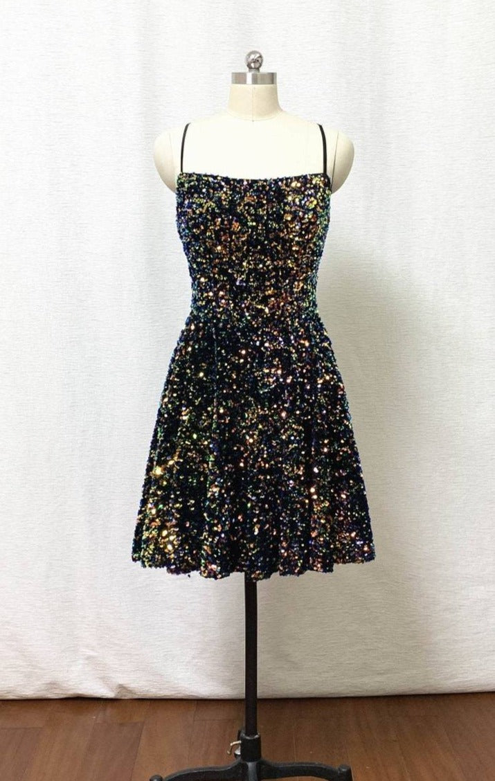 sequins homecoming dress