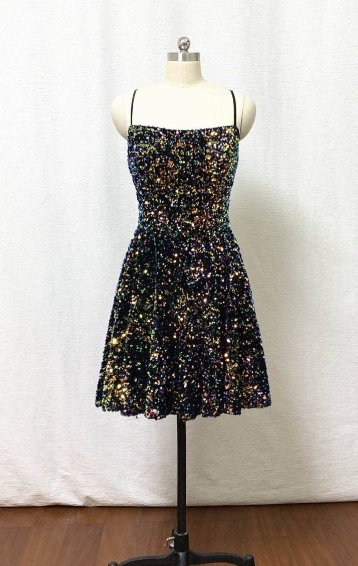 sequins homecoming dress