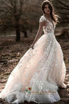 outdoor boho wedding dress