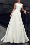 boat neckline wedding dress