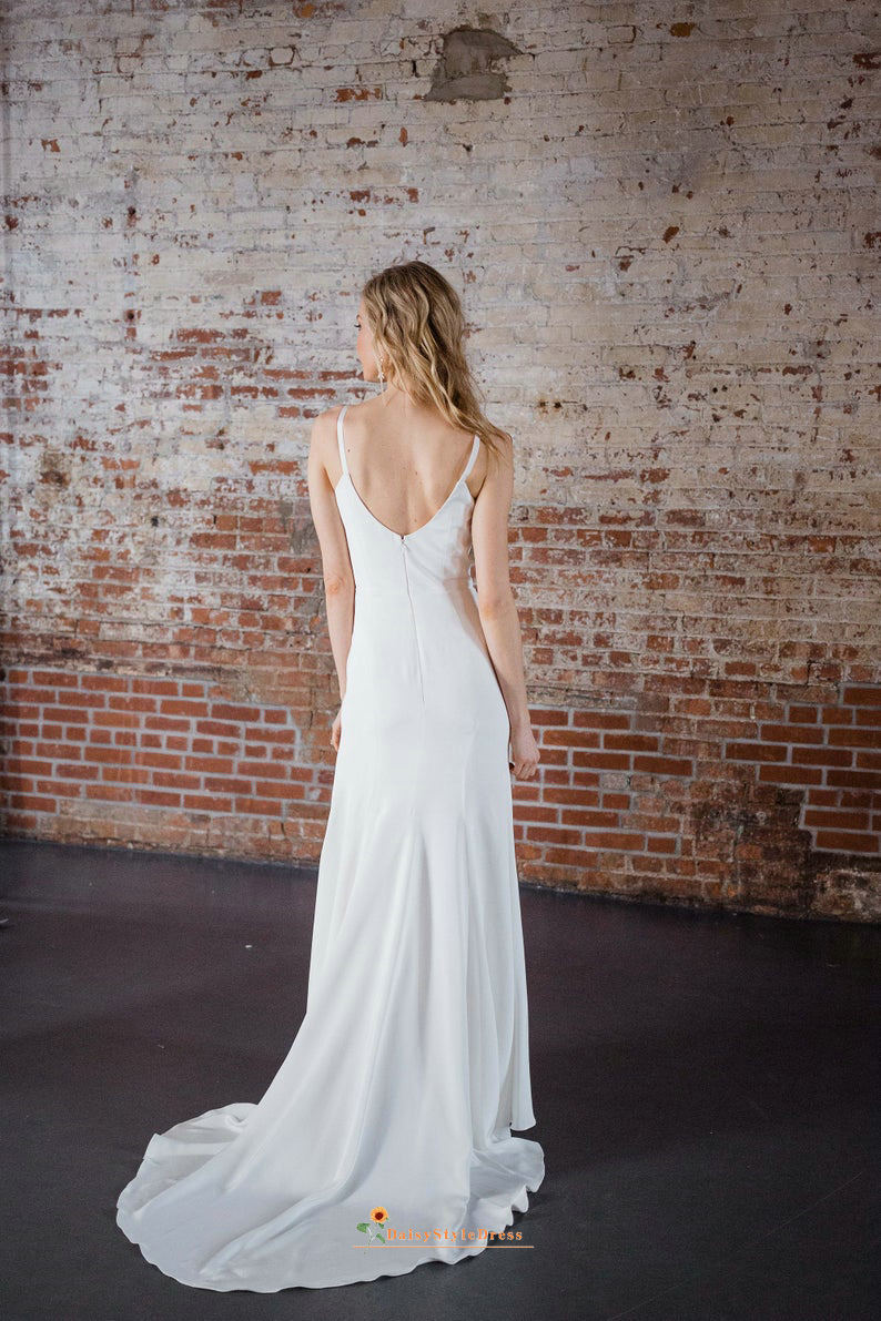 sheath wedding dress