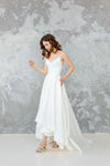 spaghetti straps wedding dress