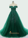 Ball Gown green prom dress