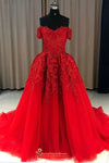 red prom dress