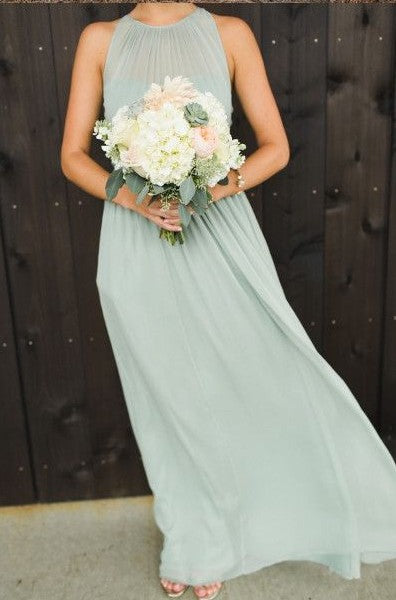 Full Length Sage Green Bridesmaid Dress daisystyledress Full Length Sage Green Bridesmaid Dress daisystyledress