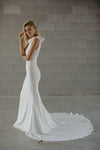 fit and flare ivory wedding dress