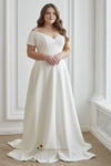 short sleeve wedding dress