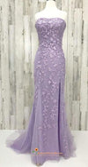 lavender prom dress