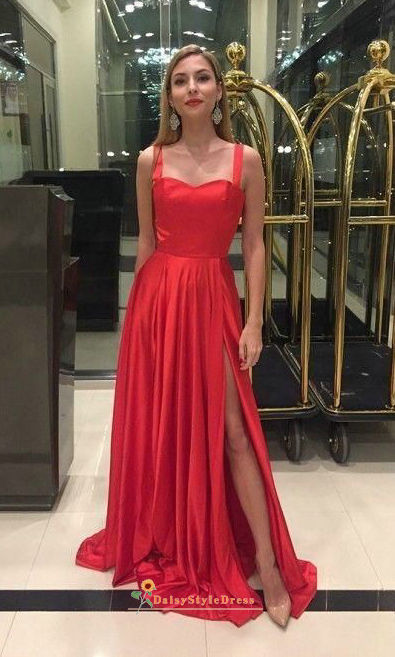 red prom dress