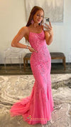 hot pink prom dress