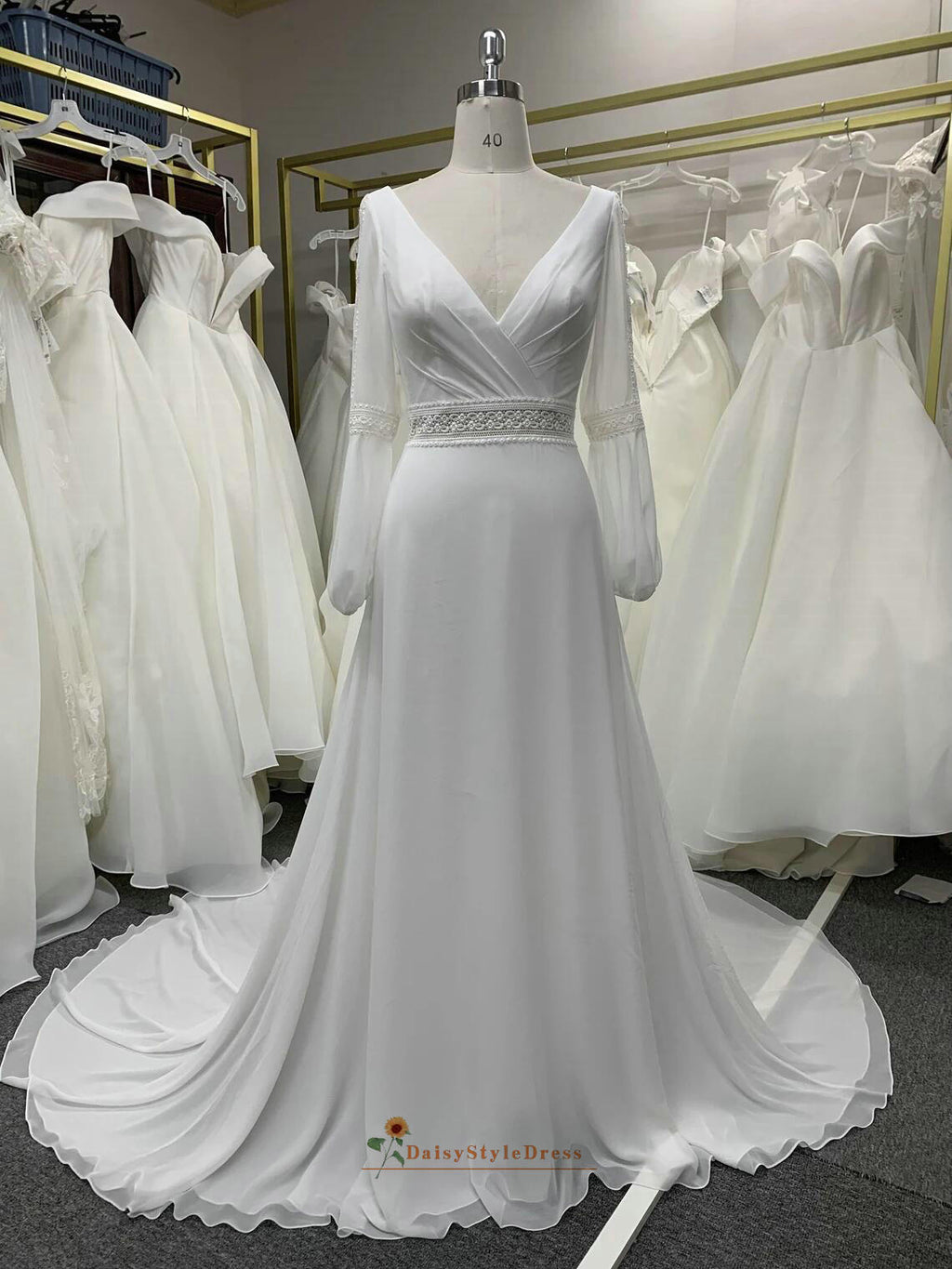 long sleeve wedding dress