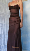 brown wedding party dress