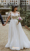 short sleeve wedding dress