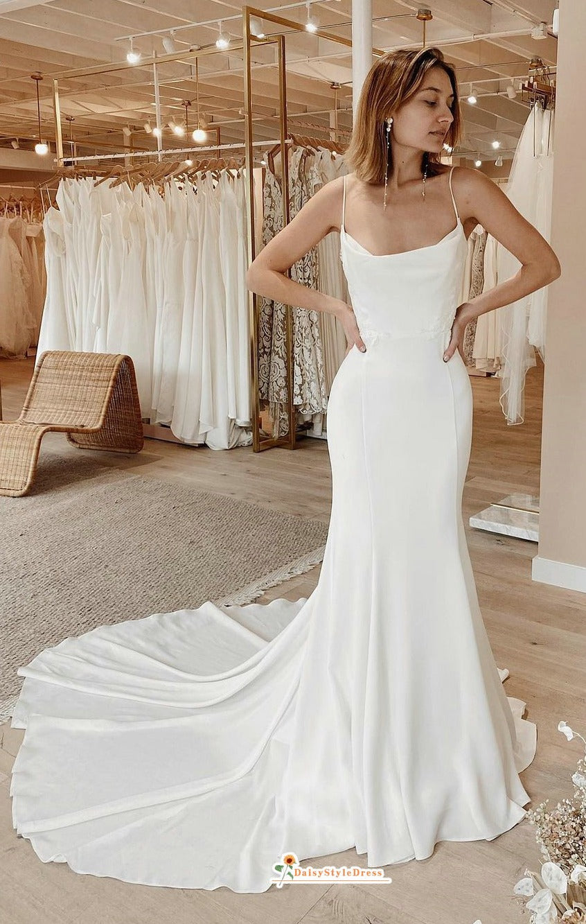 sheath wedding dress