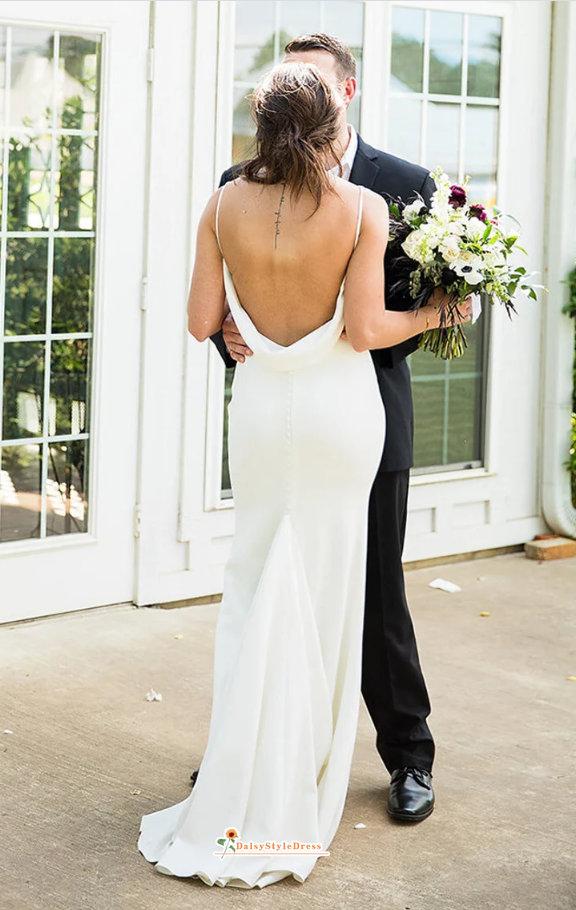 backless wedding dress