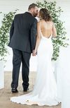 low back wedding dress