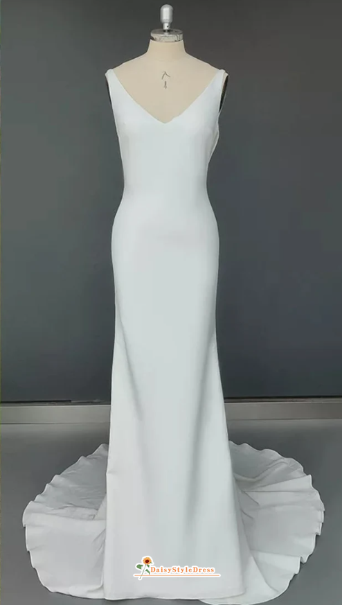 sheath wedding dress