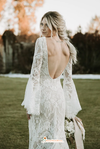 sexy bohemian wedding dress