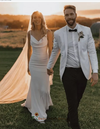 square neckline wedding dress