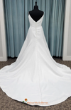 crepe wedding dress