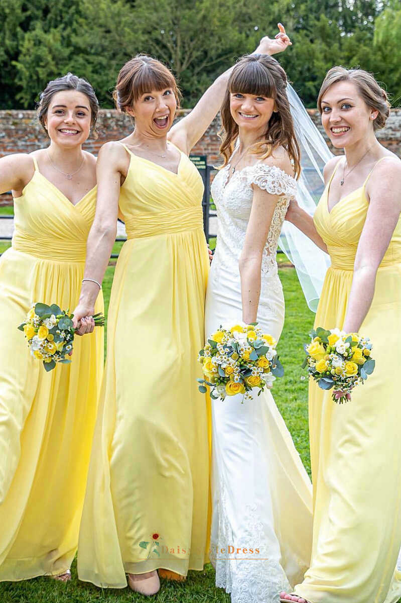 yellow bridesmaid dress