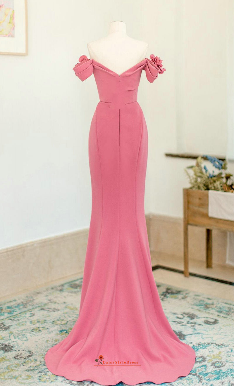 rose pink bridesmaid dress